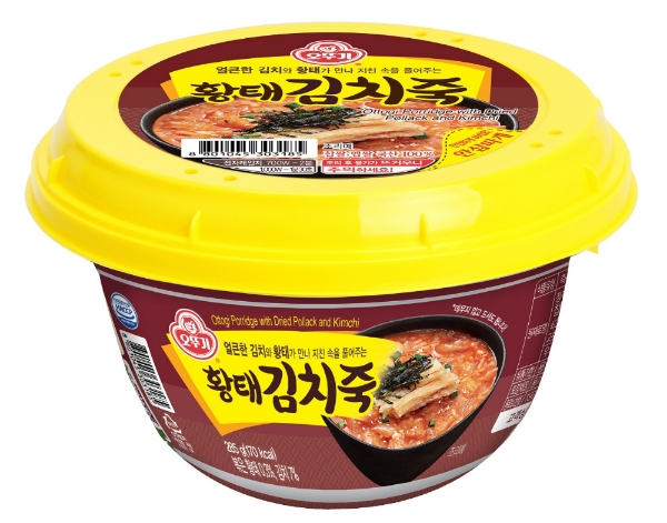 오뚜기 ‘황태김치죽, 시래기된장죽’ 신제품 2종 출시