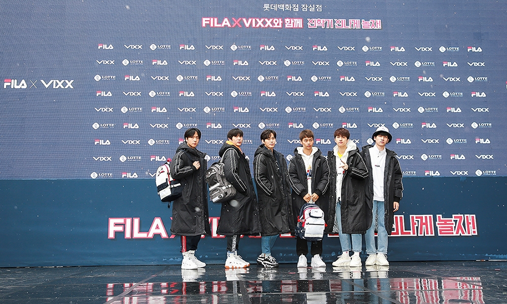 FILA X 빅스(VIXX)와 함께 신학기 이벤트 이미지. (사진= 휠라)