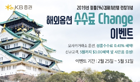 KB증권이 실시하는 해외옵션 수수료 이벤트 안내 이미지. 사진=KB증권