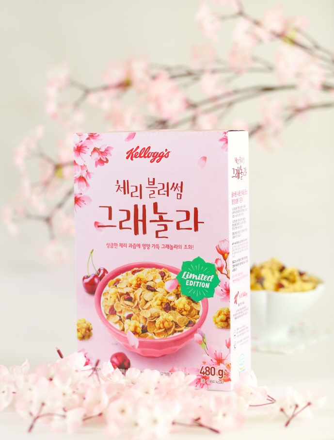 농심켈로그, 봄 시즌 한정 ‘체리블러썸 그래놀라’ 출시