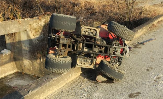 ATV(속칭 사발이)사고.(사진제공=경남경찰청)