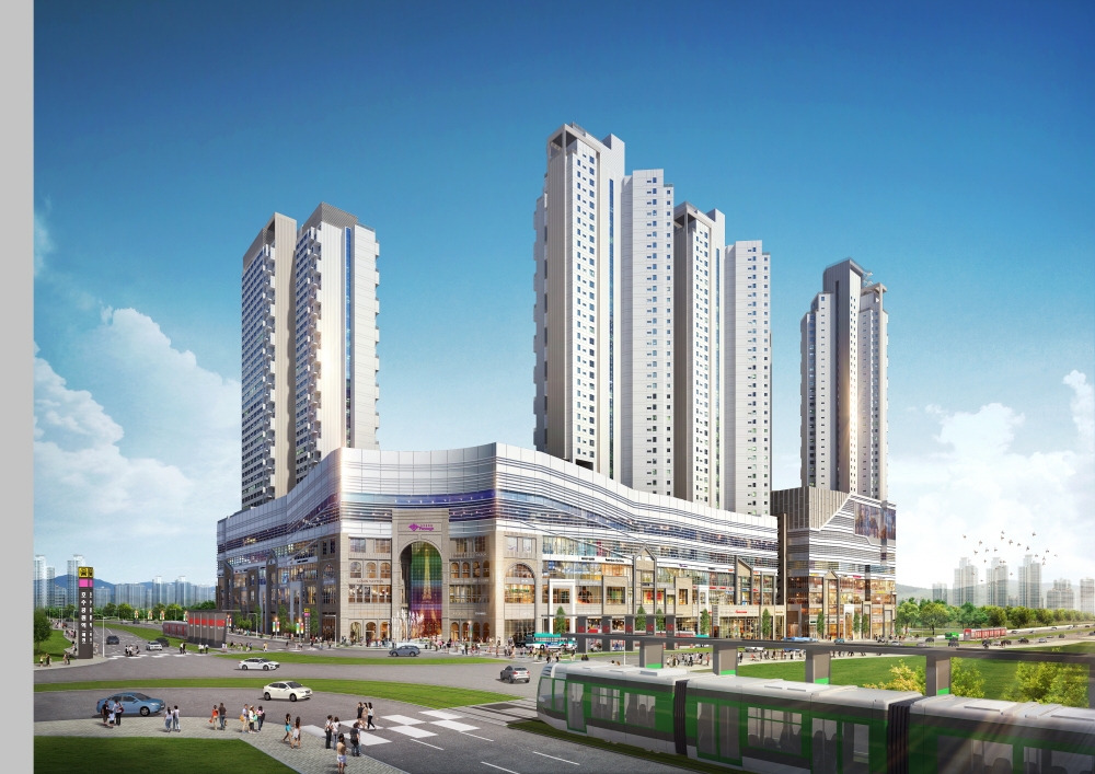 동탄 호수공원 그랑파사쥬 투시도.