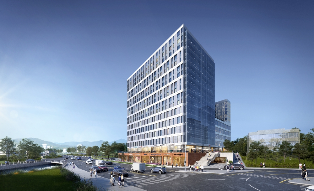 의왕테크노파크 더리브 비즈원 투시도.