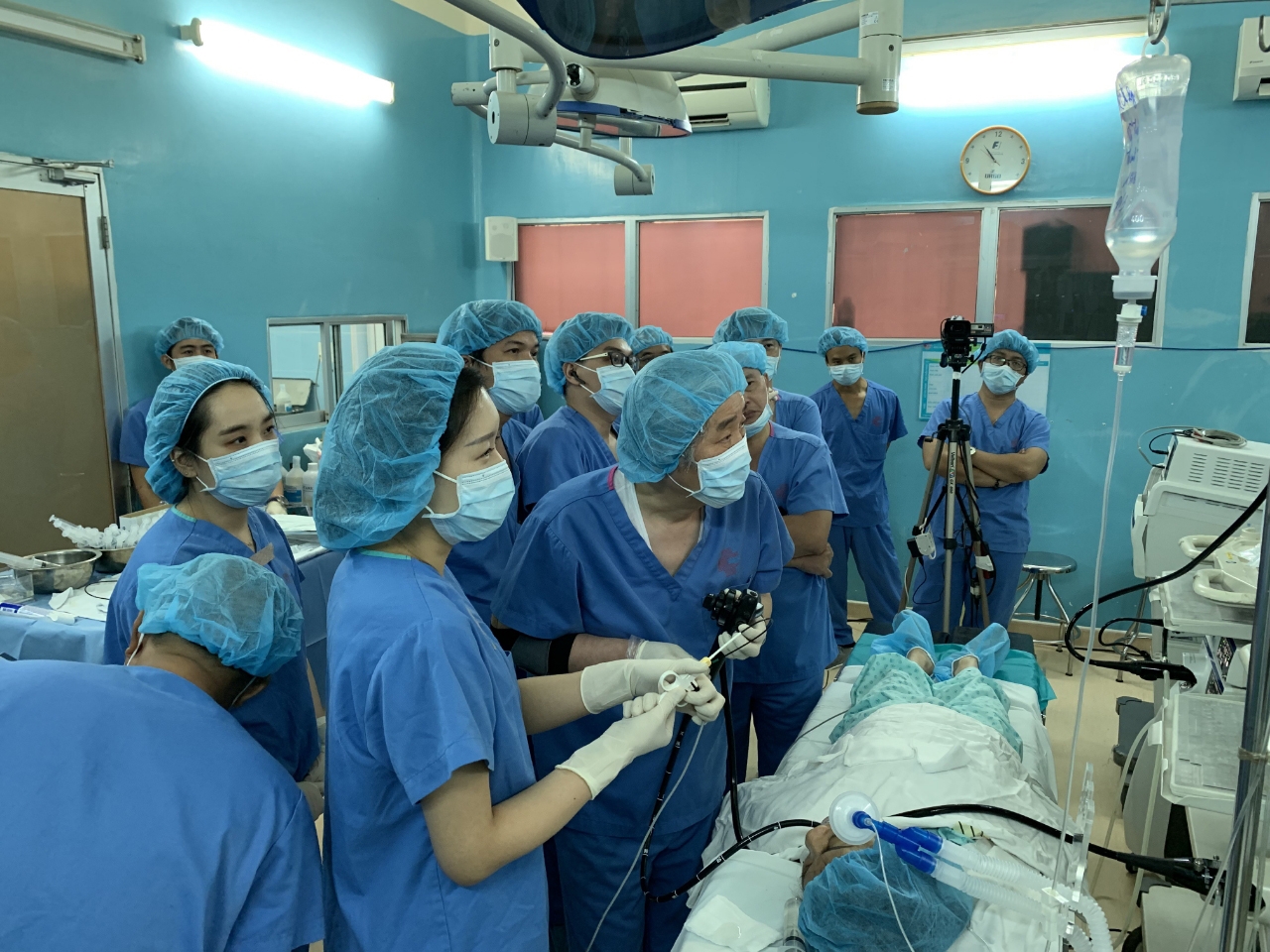 소화기내과 조주영 교수 라이브 내시경 시술.(사진=분당차병원)