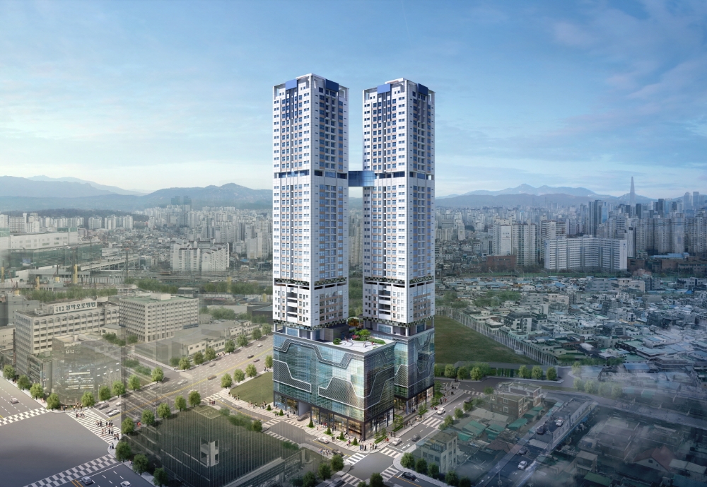 청량리역 해링턴 플레이스 조감도.(사진=효성중공업)