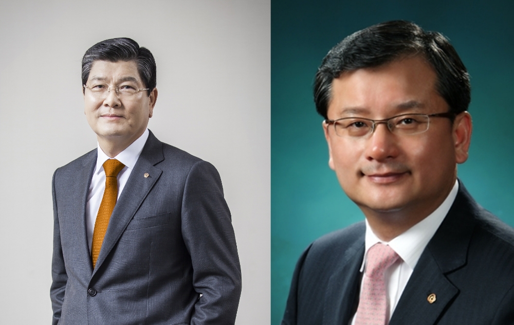 한화생명 (좌) 차남규 부회장 (우) 여승주 사장