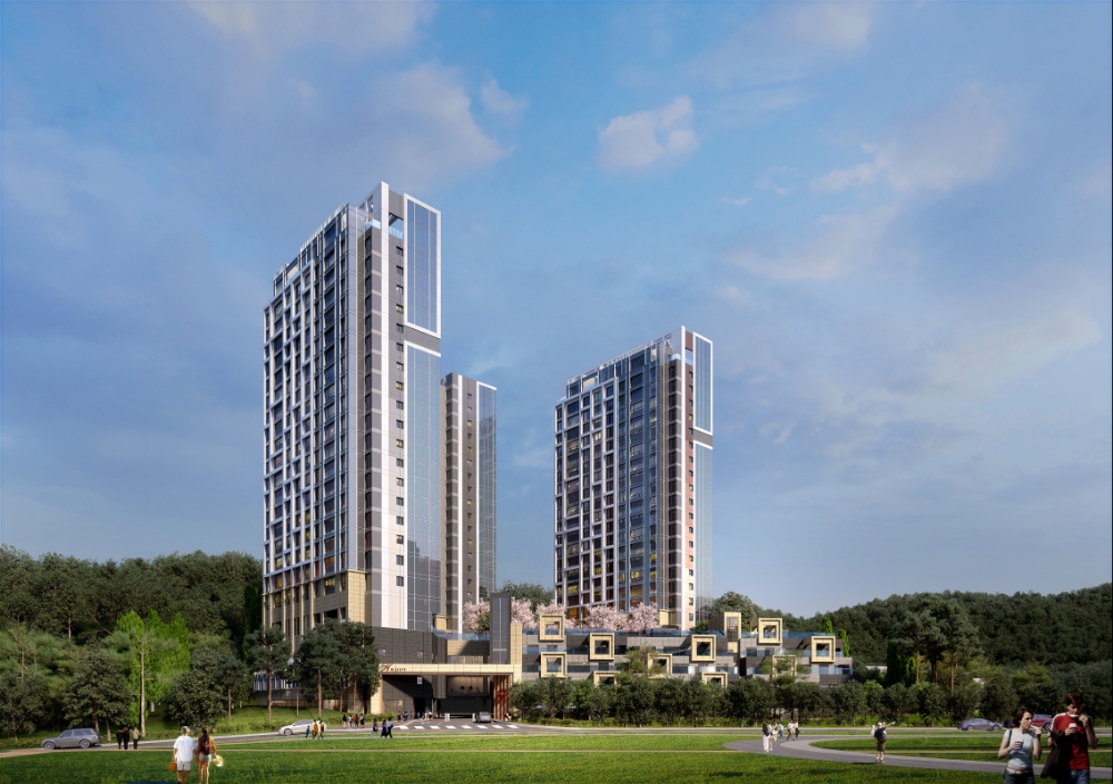 힐스테이트 판교 엘포레 투시도.(사진=현대건설)