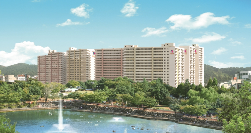 속초시 조양동 부영 사랑으로 아파트 전경.(사진=부영그룹)