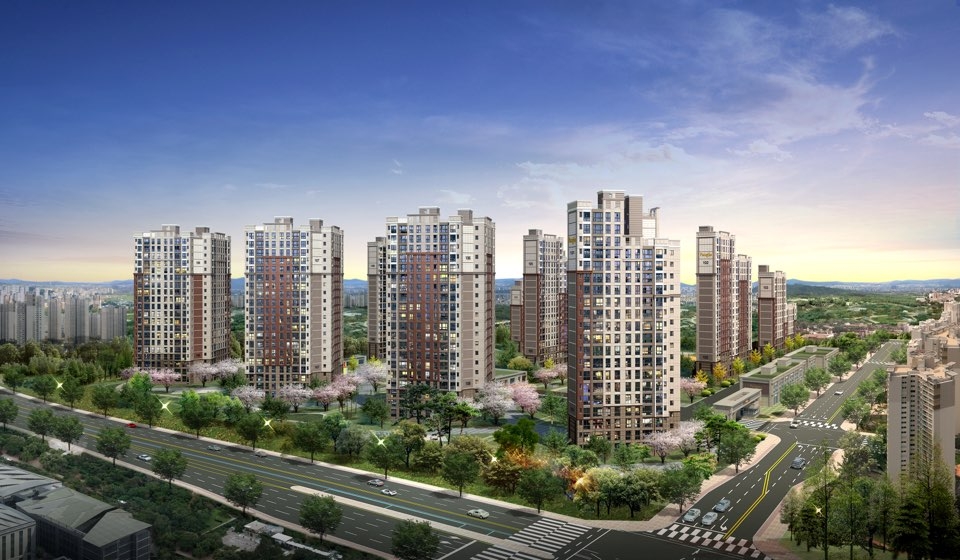 고덕파라곤2차 투시도.(사진=동양건설산업)