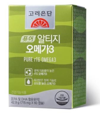 (사진=고려은단퓨어알티지 오메가3)