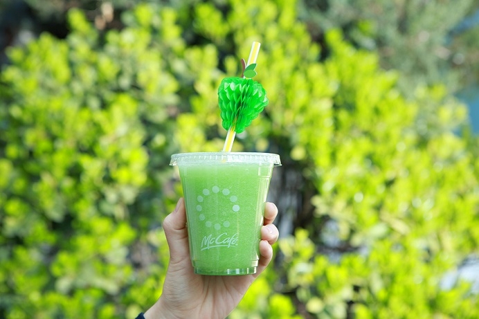 (사진=맥도날드 청포도와 스트로우 데코)