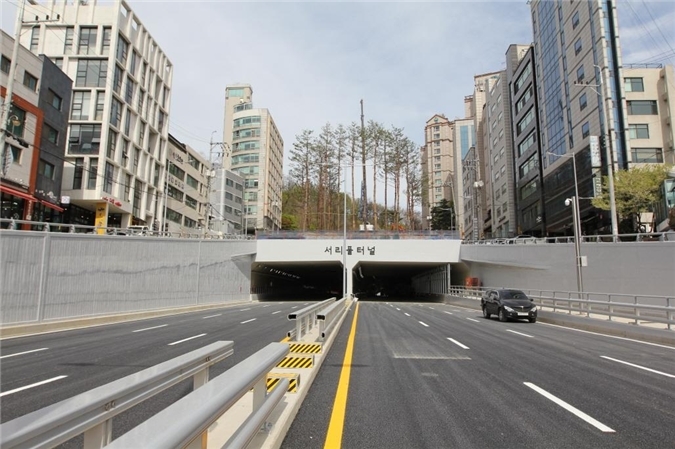 4월 22일 개통한 서리풀터널.(사진=서울시)