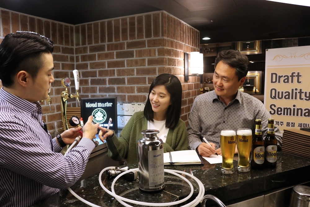 롯데주류 클라우드, ‘맛있는 생맥주’ 비법 공개
