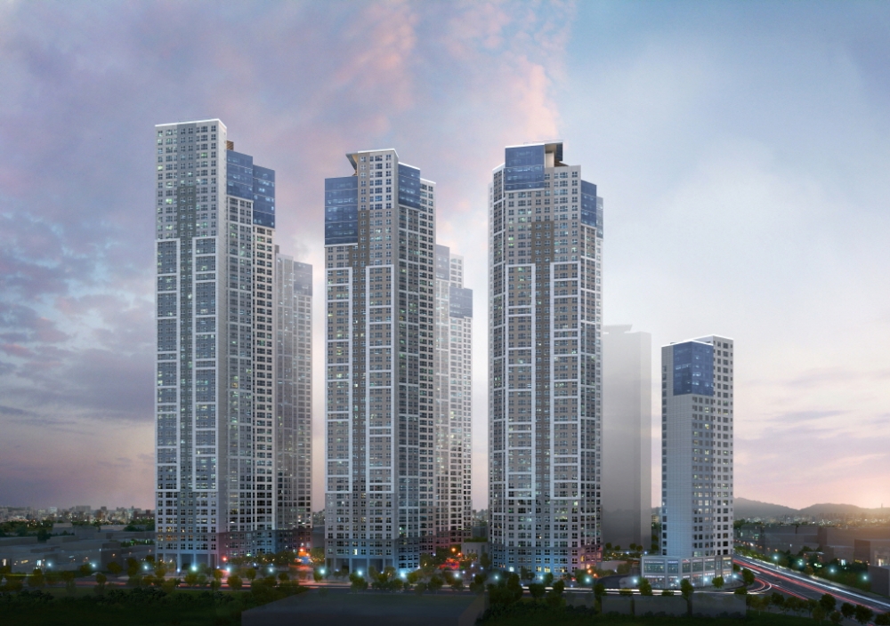 두산위브더제니스 하버시티 투시도.(사진=두산건설)