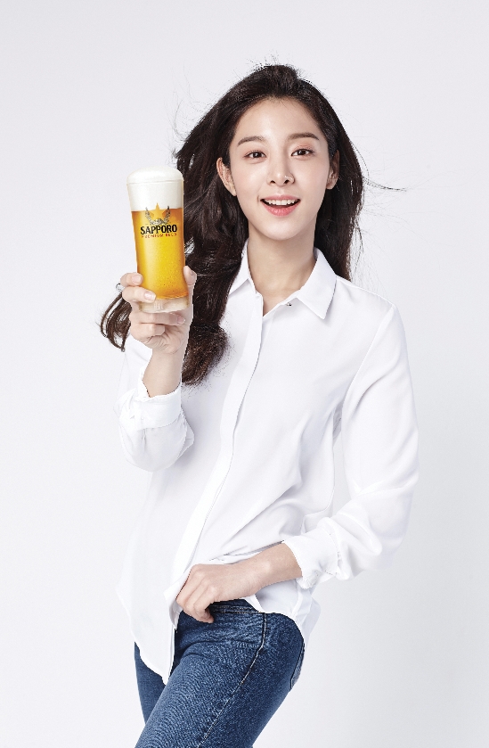 삿포로맥주 전속모델 설인아. (사진=포도컴)