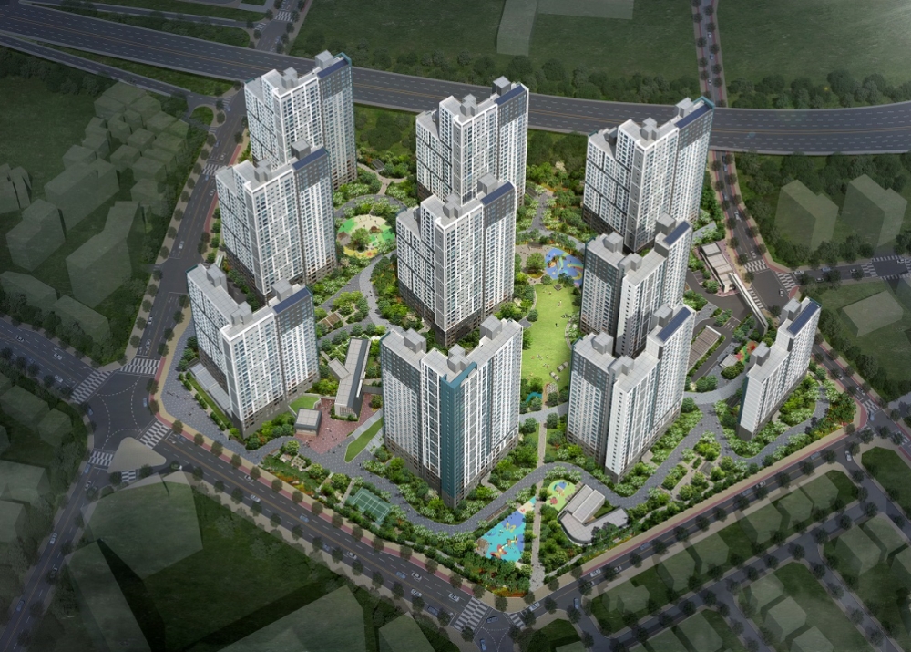 다산신도시 자연앤푸르지오 조감도.(사진=대우건설)