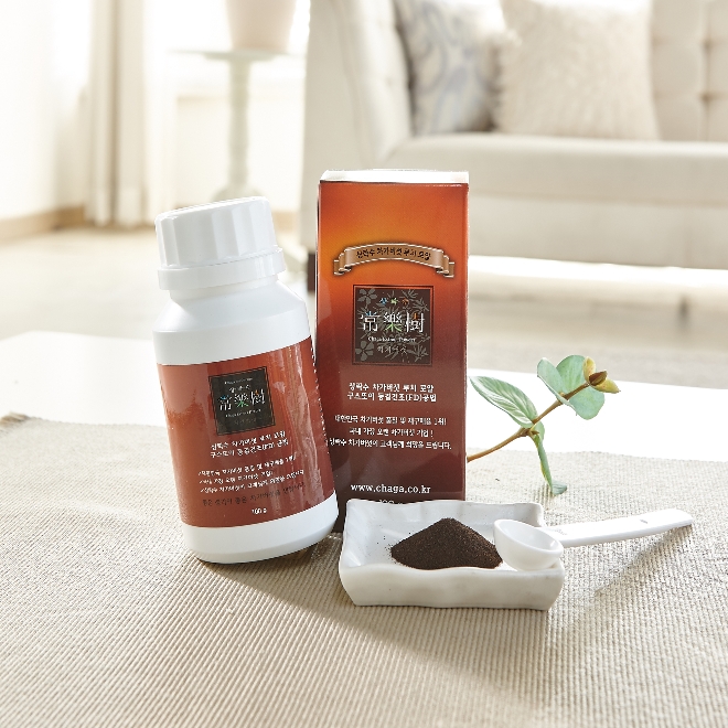 상락수 차가버섯 추출분말, 수분함량 0.1 개발