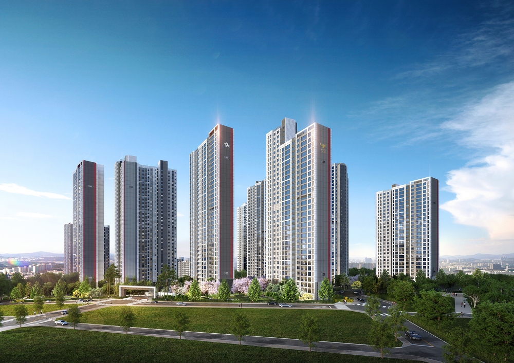 주안 캐슬&더샵 에듀포레 투시도.(사진=롯데건설)