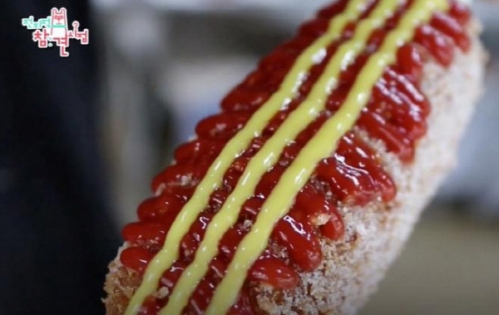 ‘연잎핫도그’가 앞서 방송에서 소개된 이후 연일 관심사다 / 출처 엠비씨방송화면