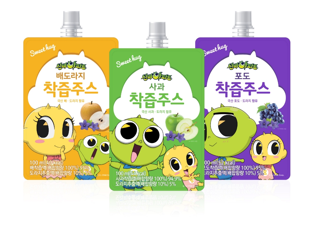 CJ ENM, 롯데마트와 신비아파트 캐릭터 음료 선보여