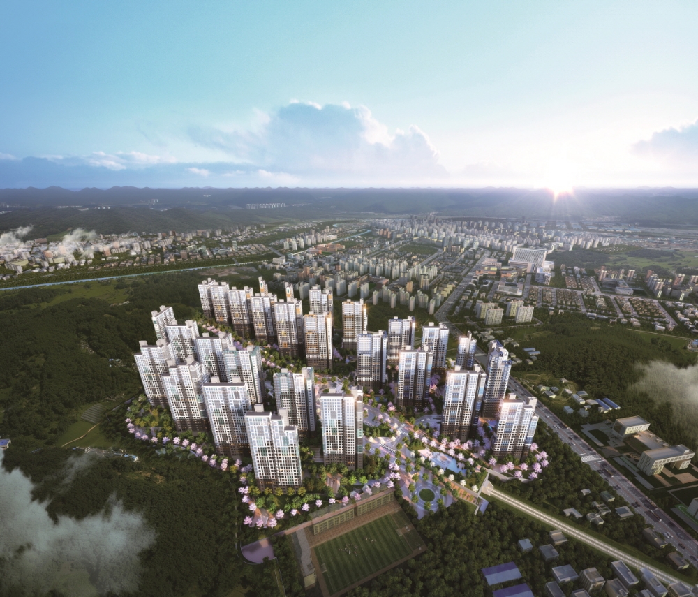 화성시청역 서희스타힐스 1·2·3단지 광역 조감도.(이미지=서희건설)