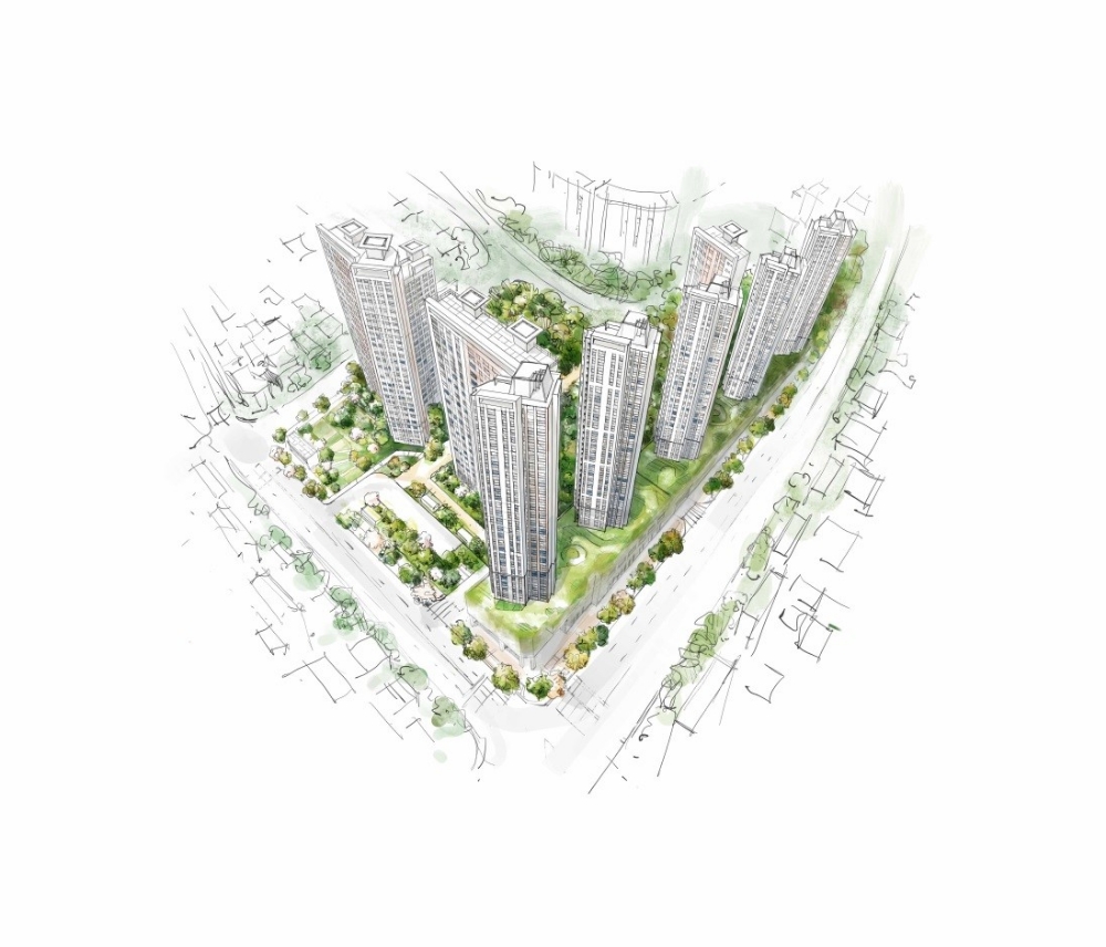 신천센트럴자이 조감도.(이미지=GS건설)