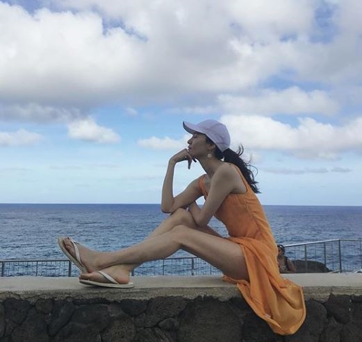 길쭉길쭉 다리라인...진아름, 시원시원한 외모 ' 그저 감탄만'