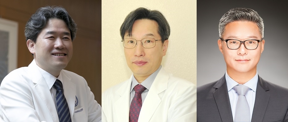 좌측부터 아주대학교병원 이비인후과 김철호 교수, 국립암센터 내과 최일주 교수와 국립암센터 암검진사업과 전재관 교수. (사진=광동제약)