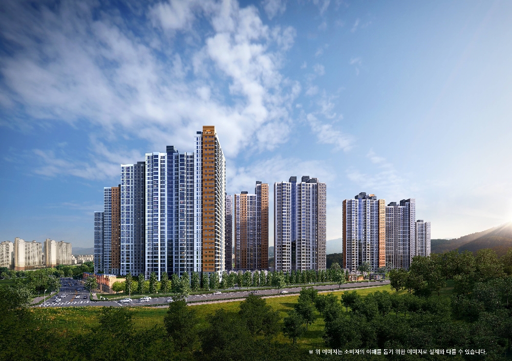 e편한세상 춘천 한숲시티 메인투시도.(사진=대림산업)