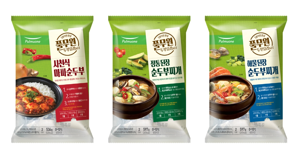풀무원, 5분 완성 순두부 요리 ‘사천식마파·정통된장·해물된장’ 키트 출시