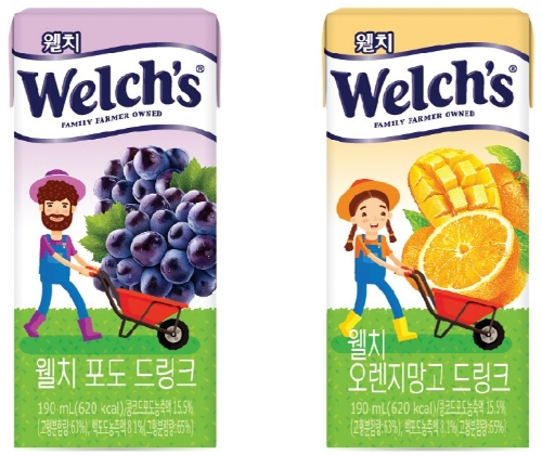 농심, ‘웰치 포도 & 오렌지망고 드링크’ 출시
