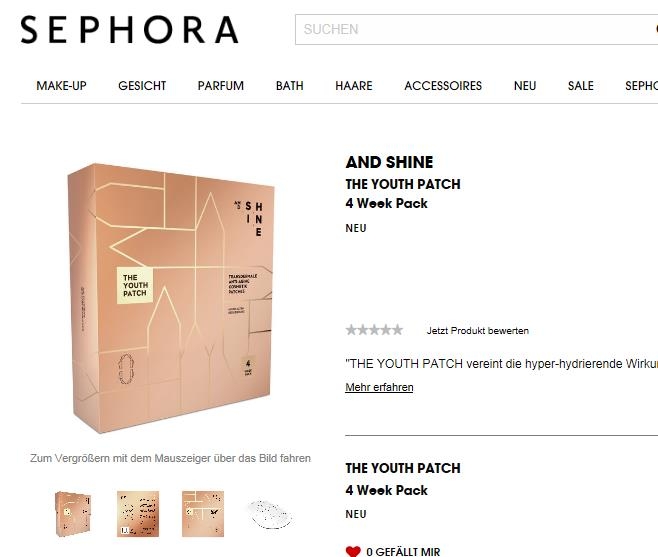 내츄럴엔도텍 마이크로 패치, 세계 최대 뷰티숍 세포라 론칭