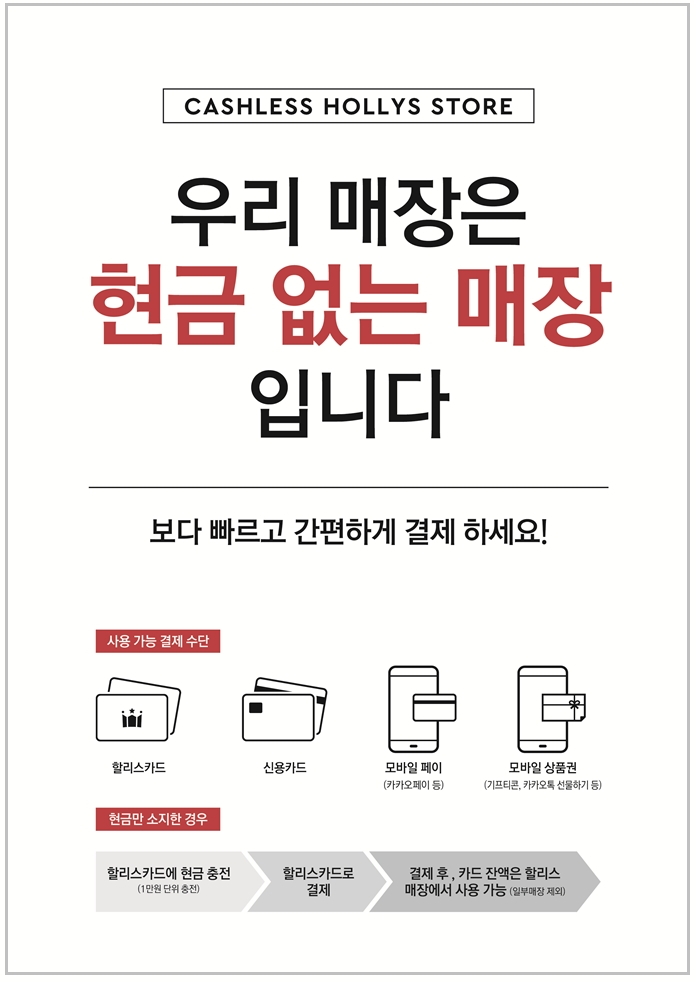 할리스커피, ‘현금 없는 매장’ 시범 운영 실시