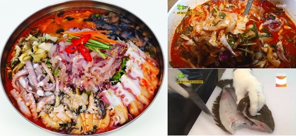 ‘생생정보 물회’가 방송을 통해 소개되면서 시선이 고정되고 있다 / 출처 케이비에스화면+website