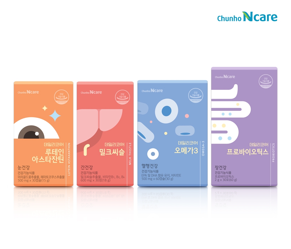 천호엔케어, 건강기능식품 ‘데일리코어’ 4종 출시