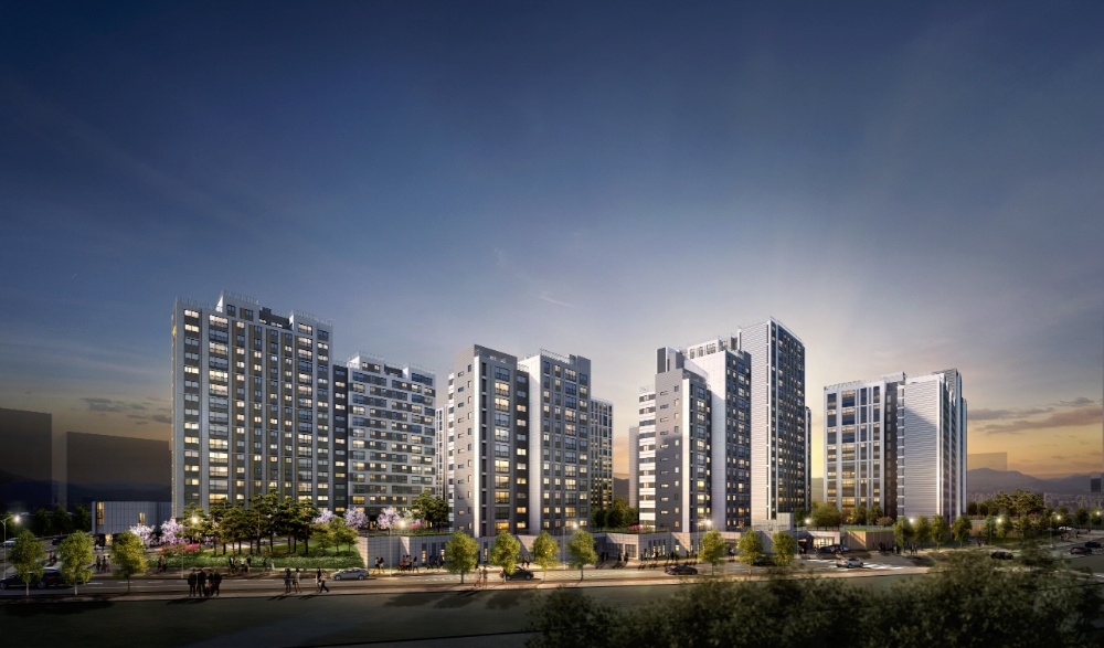 'e편한세상 운정 어반프라임' 투시도.(사진=대림산업)