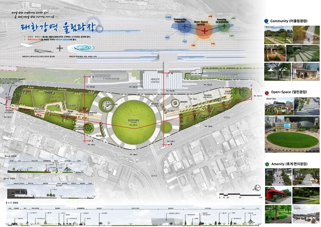 태화강역 광장 기본계획 조감도.(제공=울산시)