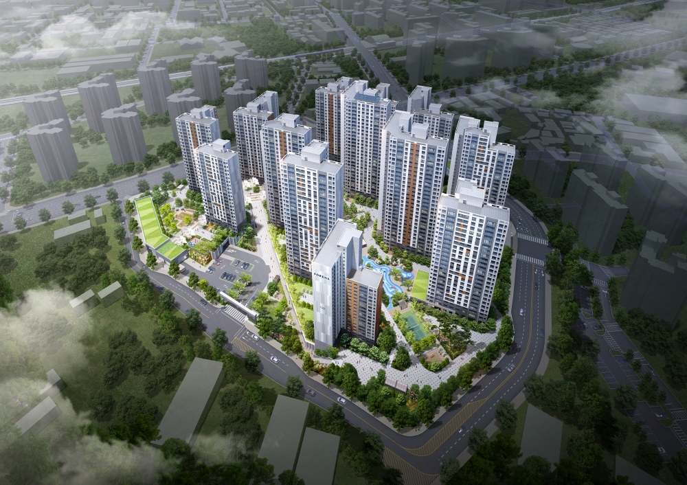 포레나 천안 두정 조감도.(사진=한화건설)