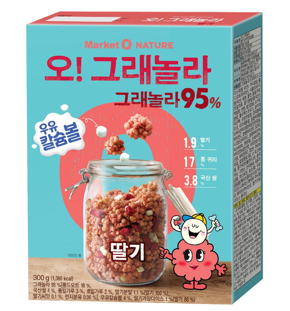 오리온, 마켓오 네이처 ‘오!그래놀라 딸기’ 출시