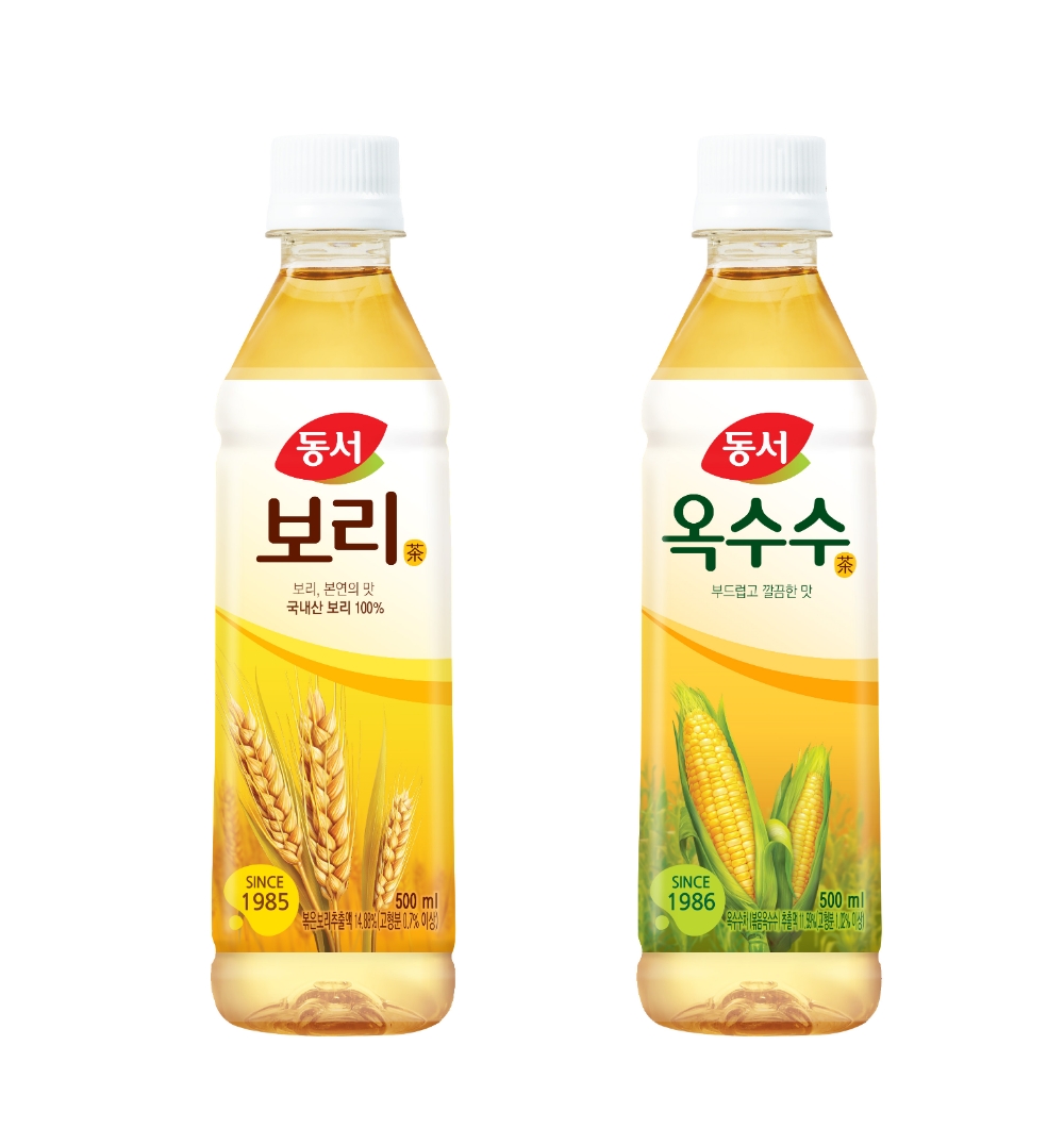 동서식품, 곡물 식수음료 보리차, 옥수수차 리뉴얼 출시