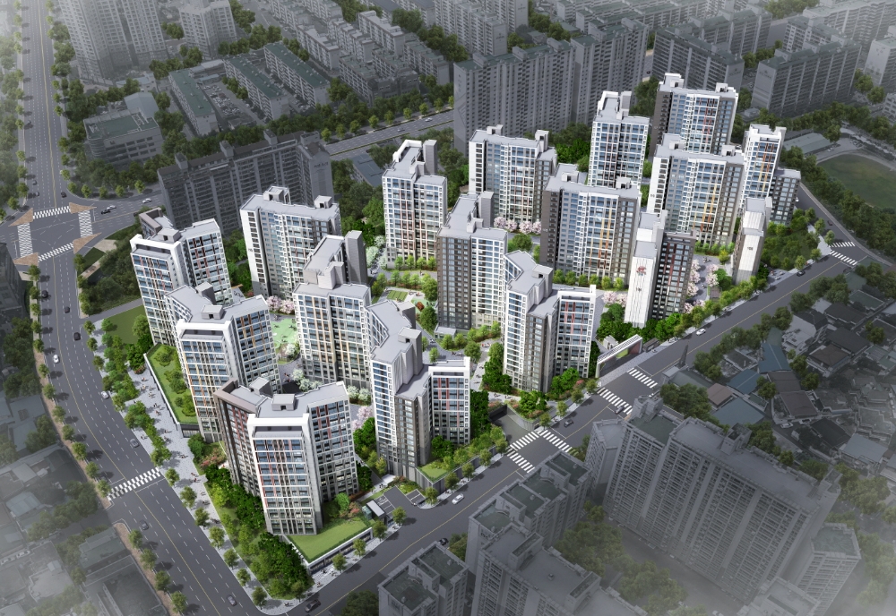 힐스테이트 어울림 효자 조감도.(사진=현대건설)