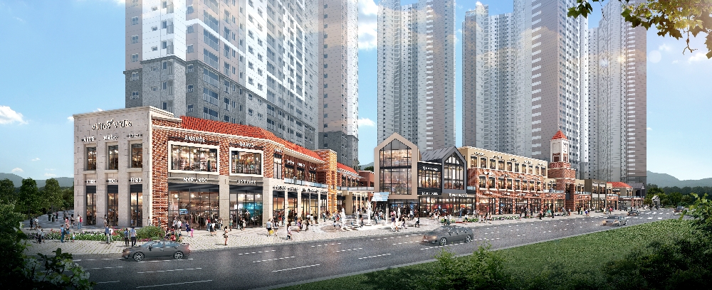 루원시티 앨리스빌 투시도.(사진=.우미건설)