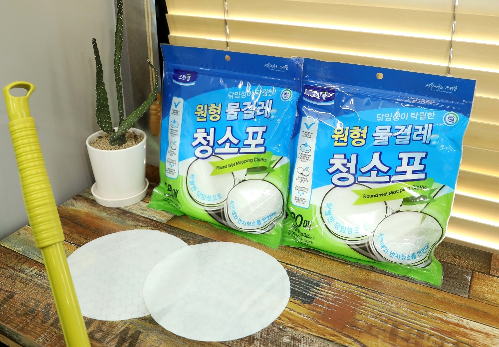 크린랲 원형 물걸레 청소포.(사진= 크린랲)