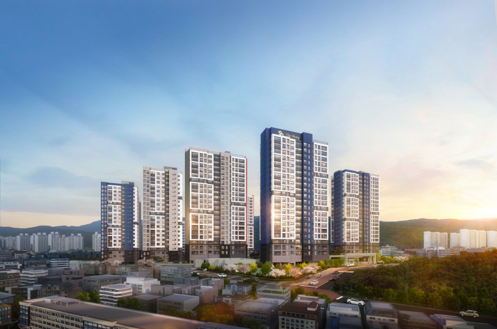 광교산 더샵 퍼스트파크 투시도.(사진=포스코건설)