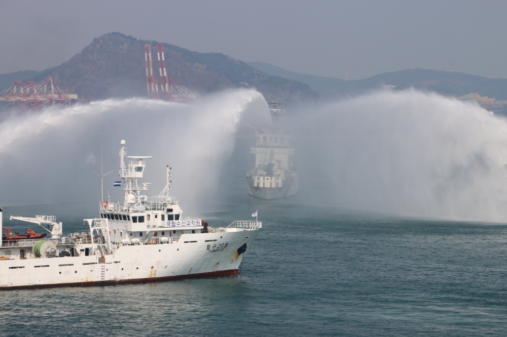 민·관·군합동훈련모습.(사진제공=부산해양경찰서)