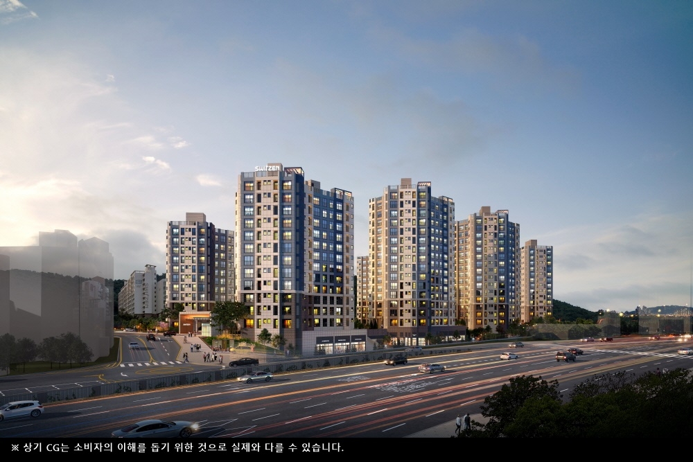 이수 스위첸 포레힐즈 투시도.(사진=KCC건설)