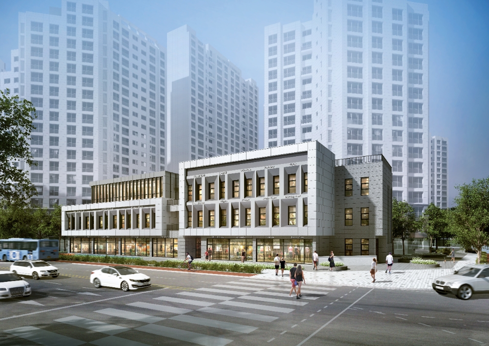 ‘고덕 센트럴 아이파크’ 단지 내 상업시설 투시도.(사진=HDC현대산업개발)