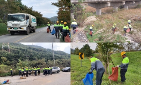 한라시멘트의 임직원들이 지난 23일 공장 인근에 위치한 강릉향교에서 ‘1사 1문화재 지킴이 봉사활동’을 실시했다. 사진=한라시멘트