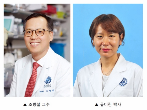 조병철 교수와 윤미란 박사. 사진=연세세브란스병원