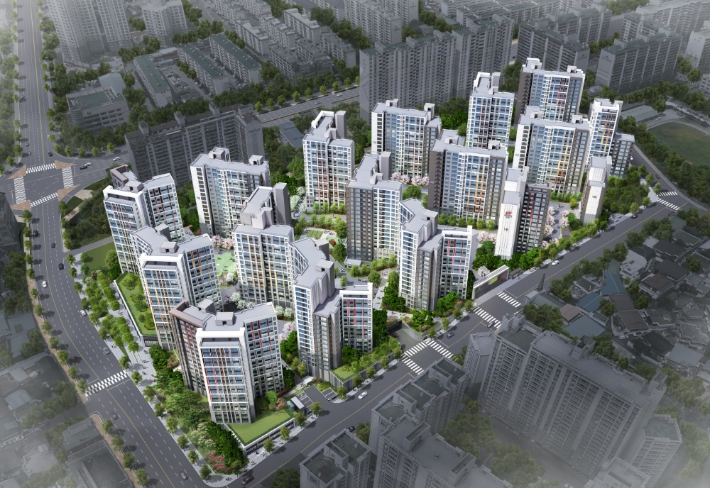 힐스테이트 어울림 효자 조감도.(사진=현대건설)